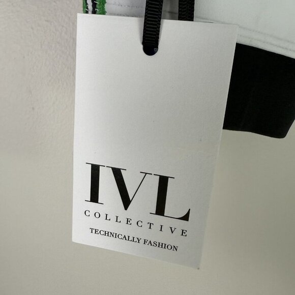 IVL Collective Bra Womens 10 Striped Stretch Activewear NWT New Workout Sports T - Picture 4 of 9